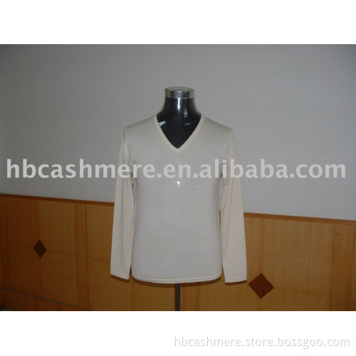 cashmere V-neck sweater